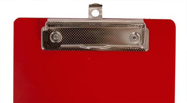 Recycled Plastic Clipboard - Red - Memo Size (00518)