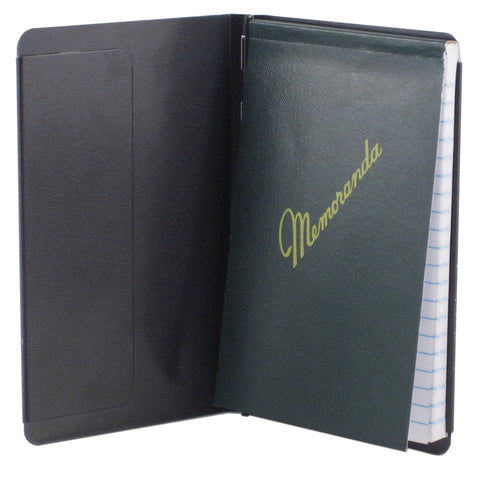 Padfolio with Writing Pad - Black - 3.75" x 5.75" - (00883)