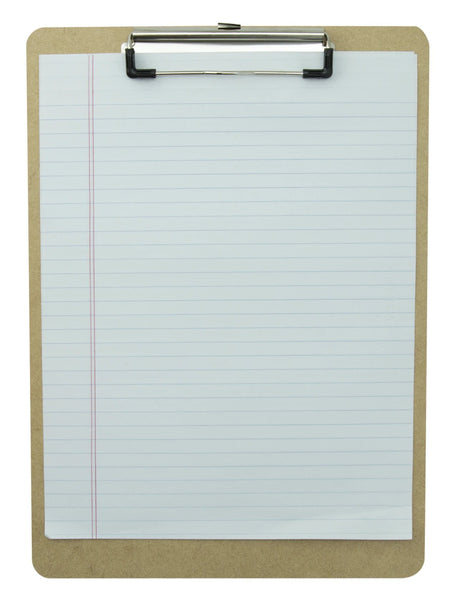 Recycled Hardboard Clipboard - Letter/A4 Size - (05512)