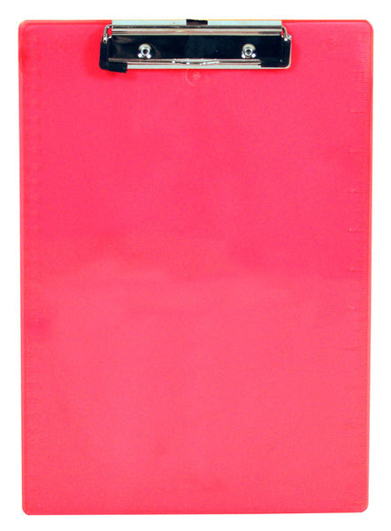 Recycled Plastic Clipboard -Neon Pink - Letter/A4 (21594)