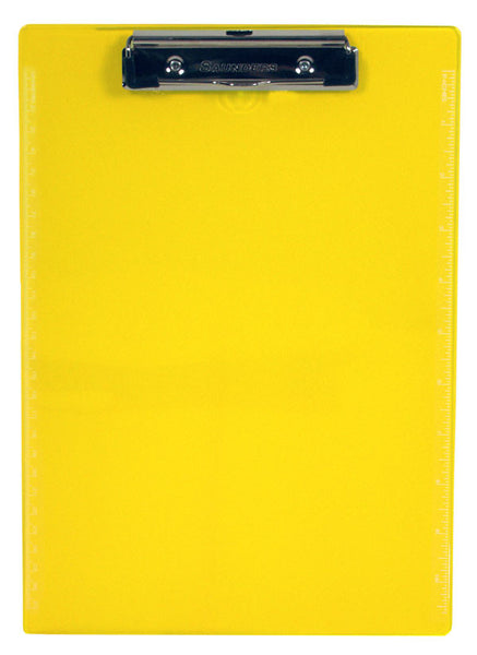 Recycled Transparent Plastic Clipboard - Neon Yellow - Letter/A4 (21595)