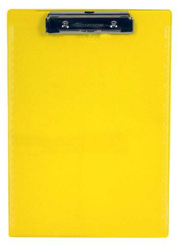 Recycled Transparent Plastic Clipboard - Neon Yellow - Letter/A4 (21595)