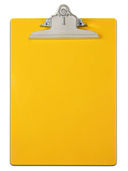 Recycled Plastic Clipboard - Yellow - Letter/A4 (21605)