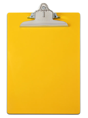 Recycled Plastic Clipboard - Yellow - Letter/A4 (21605)