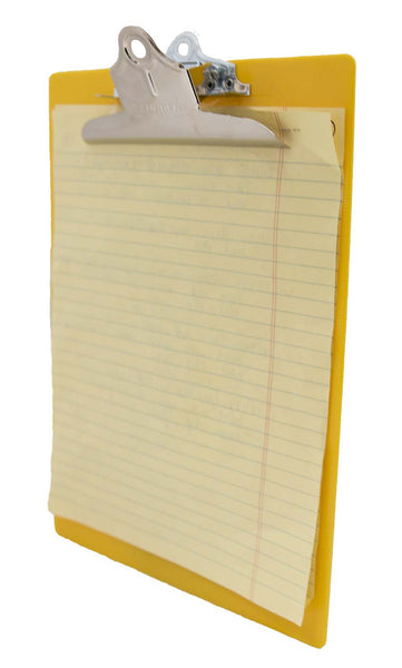 Recycled Plastic Clipboard - Yellow - Letter/A4 (21605)
