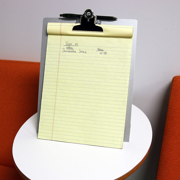 Free Standing Clipboard - Silver - Letter Size (22523)