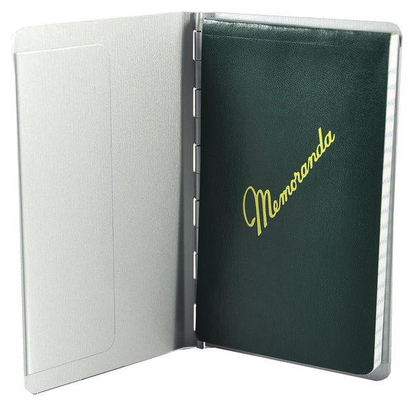 Pocket Size Notepad Holder in Silver - 3.5 x 5.5 (00882)