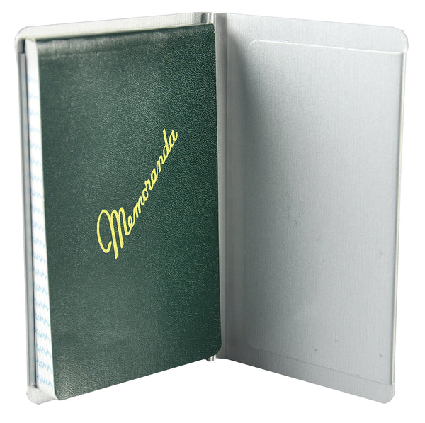 Pocket Size Notepad Holder in Silver - 3.5 x 5.5 (00882)