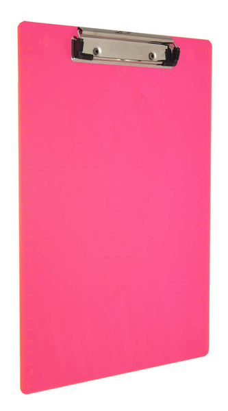 Recycled Plastic Clipboard -Neon Pink - Letter/A4 (21594)