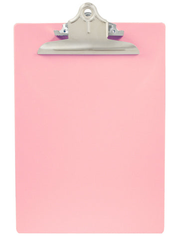 Recycled Plastic Clipboard - Pink - Letter/A4 (21800)