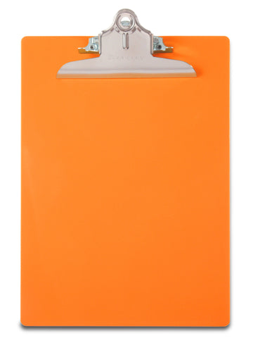 Recycled Plastic Clipboard - Hi-Vis Orange - Letter/A4  (21659)